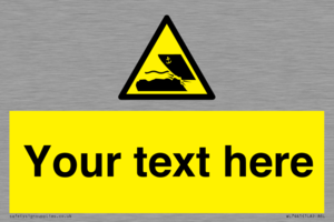 Custom Warning submerged objects in watercraft areas